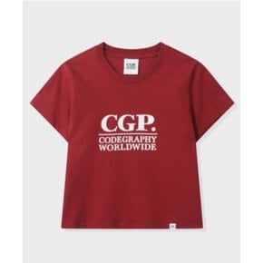 CGP (우먼) 스퀘어 로고 반소매 티셔츠 CBFUWTS101