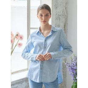 [리퍼브]planet-103 slim fit denim shirts_light blue