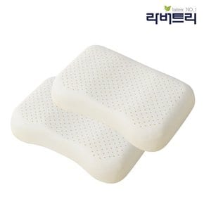 숙면도우미 라텍스 땅콩형 기능성베개 2개 세트