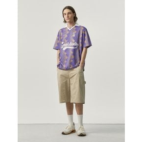 FC VINTAGE GAME SHIRT(M)-PURPLE