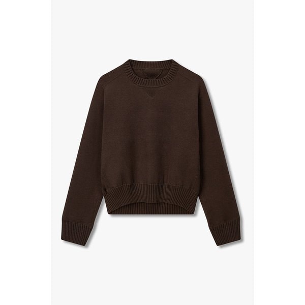 여성 캐시미어 블렌드 니트 풀오버_다크브라운 6416130105000