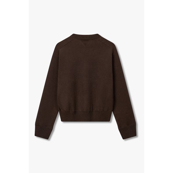 여성 캐시미어 블렌드 니트 풀오버_다크브라운 6416130105000