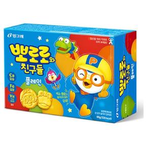 빙그레 뽀로로와친구들 플레인 20입(65g x 20개) 1박스 무료배송