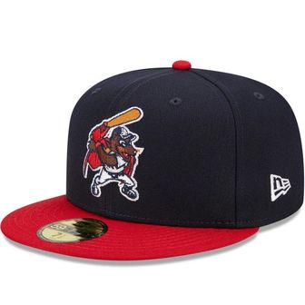 이스퀘어 4874120 New Era Mens Navy/Red Hampshire Fisher Cats Marvel x Minor League 59FIFTY Fitted H