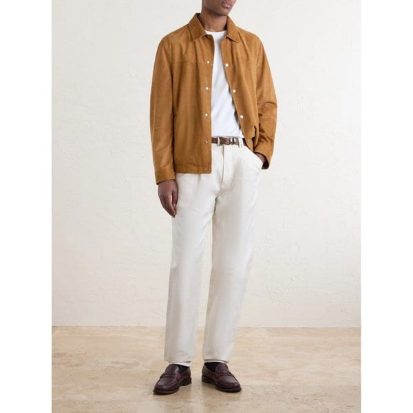 브루넬로쿠치넬리 스웨이드 가죽 재킷 46376663163118556