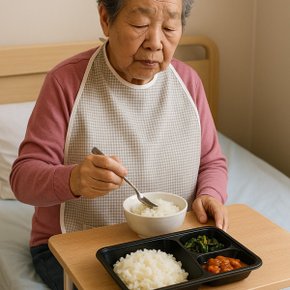 에티켓 방수 에이프런/ 환자턱받이 앞치마 간병용품 어른신 요양원