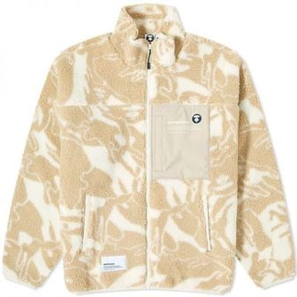  AAPE by 어 베이싱 에이프 AAPE Now 카모 플리스 자켓 - 아이보리 AAPSWMA316XXL-IVZ