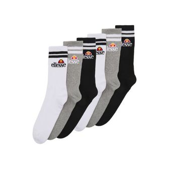 이스퀘어 5187961 Ellesse CALISTA UNI 6 PACK - Socks white/mottled grey/black