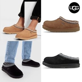 UGG 어그 타스만2 여성 방한 양털 모카신 슬리퍼 블랙 체스트넛