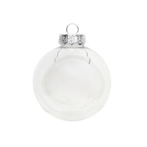 투명장식공 (8cm) Silver