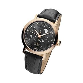 독일 에포스 시계 EPOS Big Moon 411125 Mens Automatic 아날로그 워치 레더 스트랩 1348282