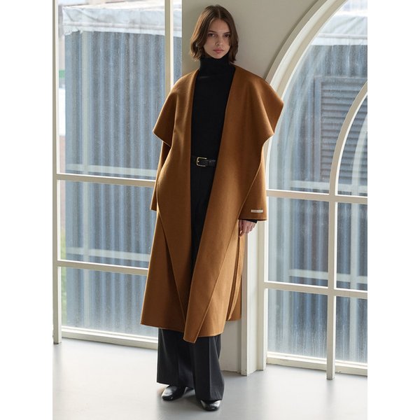 숄 카라 핸드메이드 코트