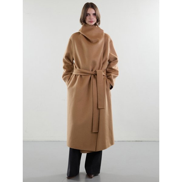 숄 카라 핸드메이드 코트