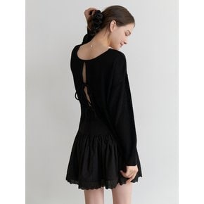 Verbena ribbon knit (black)