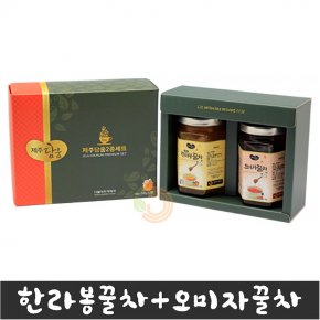 제주담움 2종세트(한라봉꿀차/오미자꿀차) (각250g)