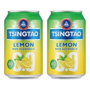 칭따오 레몬 논알콜 330ml x 6캔 맥주맛 무알콜 탄산 음료