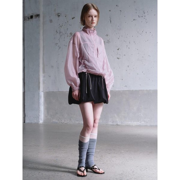 High Neck Shirring Jumper  Light Pink (KE6339M02Y)