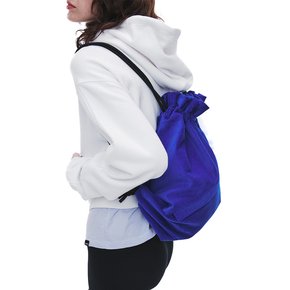 Corduroy String Backpack -Blue