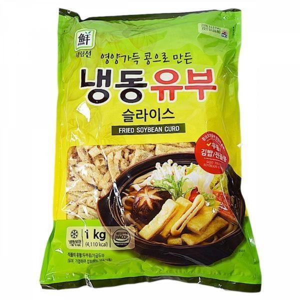 사각어묵 어묵 대림선 냉동유부 슬라이스 1kg