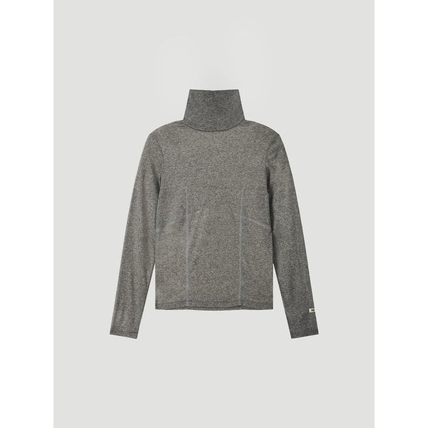 WOOL LINE TURTLENECK (CHARCOAL)
