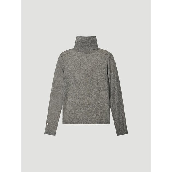 WOOL LINE TURTLENECK (CHARCOAL)