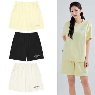 디스커버리 [24S/S] 디스커버리 여성 경량 애슬레저 트레이닝 쇼츠 면 반바지 DWTB54043
