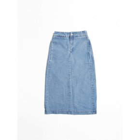 REPREVE DENIM SKIRT (MID BLUE)