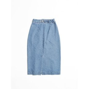 REPREVE DENIM SKIRT (MID BLUE)