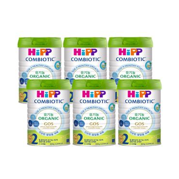 HiPP [23일 순차 출고 예정][HiPP] 힙 콤비오틱 유기농 분유 2단계 800g X 6캔