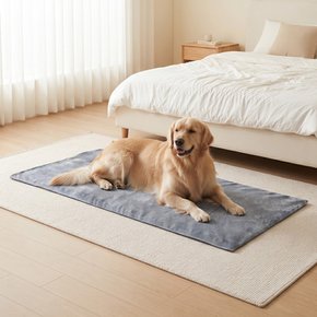 커버형 카본 탄소 황토 강아지 고양이 전기방석 방수본체 초극세사 초특대형50×145