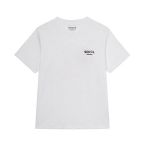 남여공용 더즈니 서울 시티 반소매 티셔츠 화이트 0YHW3 03O
