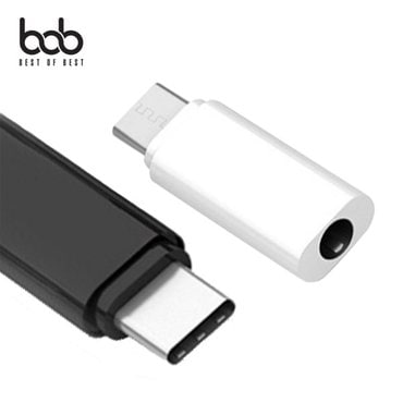 BOB 포치 Type-C 3.5mm 이어폰 단일 변환젠더 어댑터 갤럭시 A9프로 샤오미믹스2 홍미노트 화웨