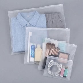 (사이즈 30x40)슬라이드지퍼백 EVA 반투명 의류수납팩 여행용 캐리어 정리 30x40