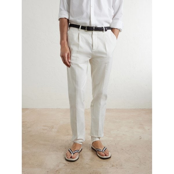 브루넬로쿠치넬리 스트라이프 그로스그레인 플립플랍 46376663163130187