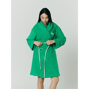 FRANKLY Logo Fetch Terry Robe,Green