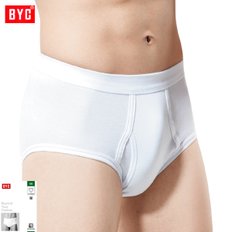 BYC순면남성백색면스판삼각팬티10매BYC2212