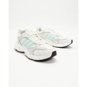 4654429 Adidas 2000 Runner Sneakers - Womens Core White, Silver Metal  Semi Flash Aqua