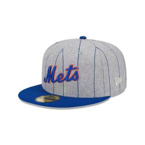 뉴욕 메츠 헤더 핀스트라이프 59FIFTY 5950 Fitted Hat 8449534