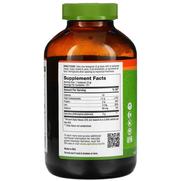 [해외직구] Nutrex Hawaii 뉴트렉스하와이 퓨어 하와이안 스피루리나 파우더 454g