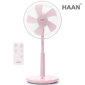 한경희 14형 초미세풍 발터치 리모컨 스탠드 선풍기 연핑크