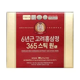  정원삼 6년근 고려홍삼정 365스틱 원 30포 x 1박스