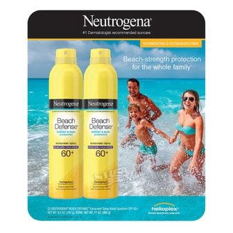  [1+1]뉴트로지나 비치 디팬스 자외선차단제 선스크린 스프레이 NEUTROGENA SUNSCREEN