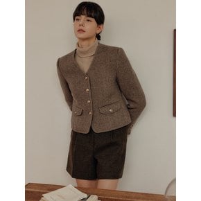 밀라 브이 넥 울 자켓 / MILA V NECK WOOL JACKET_2colors