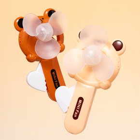 곰돌이 미니 손선풍기 만들기 2종 랜덤 증정 구디백 단체 선물