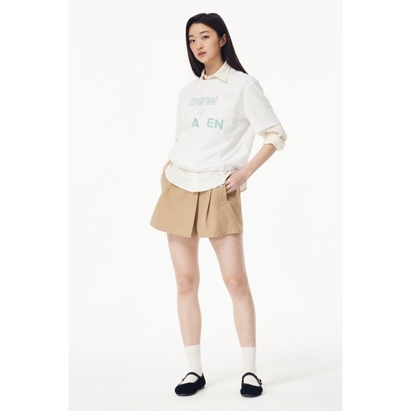 사이드 스트링 랩 스커트 숏 팬츠 7255230101103