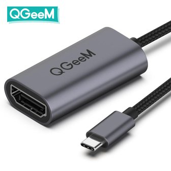  QGeeM 큐짐 USB C타입 HDMI 젠더 4K지원 60Hz 썬더볼트3지원 노트북 핸드폰 미러링 맥북호환 어뎁터