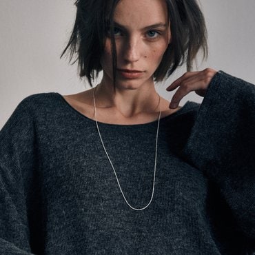 베흐트 [925 silver] Un.silver.193 / foret necklace (long ver.) (11147)