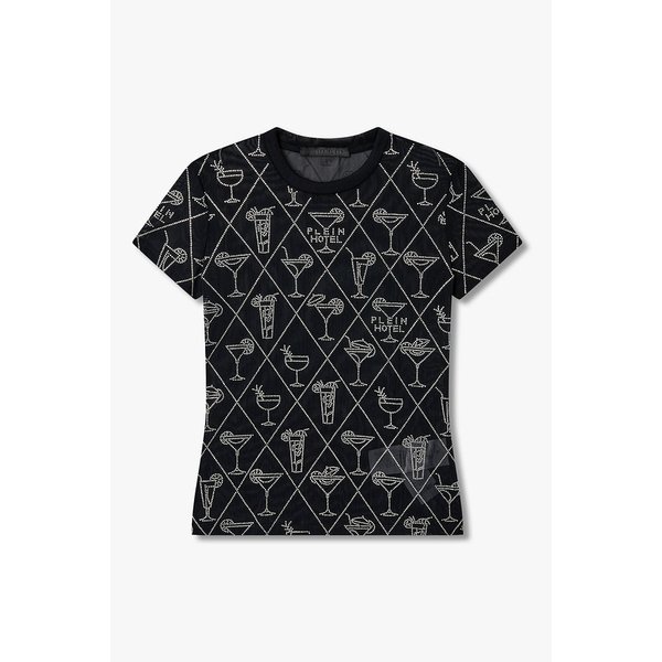 칵테일 크리스탈 섹시 퓨어 핏 티셔츠 8625301602000