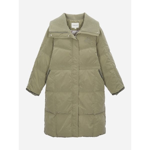 카라 니트 배색 덕 다운 점퍼_T258MDJ247W