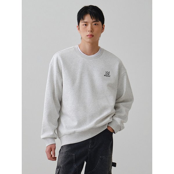 [벤셔먼X바스키아] CROWN 백 프린팅 스웨트 셔츠 BPDTS481U